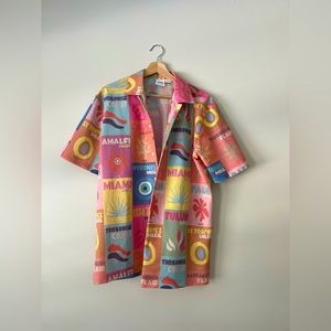 MENS/WOMENS PRINTED ASSOULINE BUTTON UP